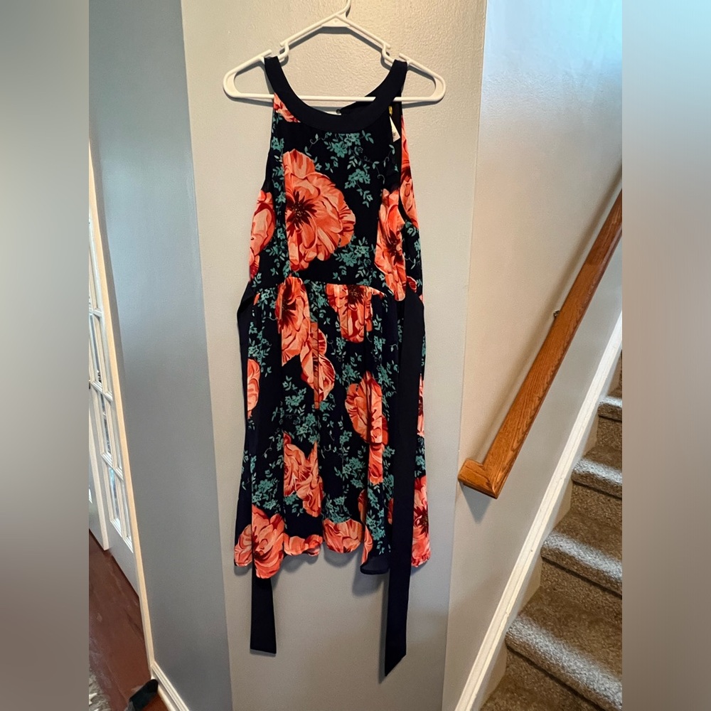 ModCloth floral halter dress size XL